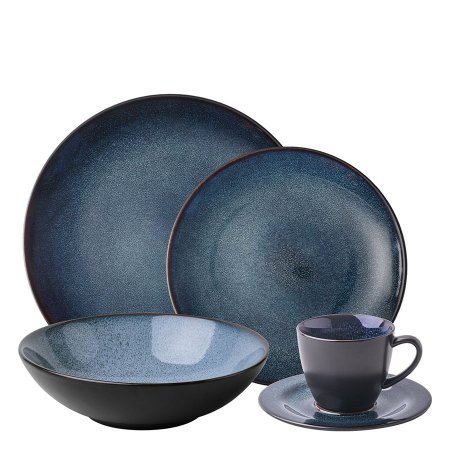 Zestaw porcelany 20 sztuk - Gaya Atelier Night Sky Lunasol