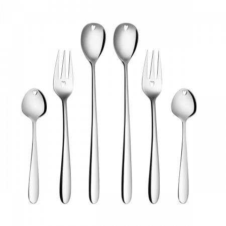 Zestaw upominkowy z sercem 6 szt. - Love Cutlery