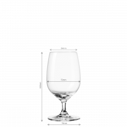 Kieliszki na nóżce 310 ml zestaw 4 szt - Univers Glas Lunasol META Glass