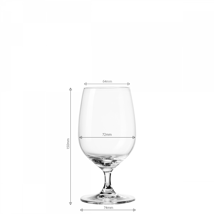 Kieliszki na nóżce 310 ml zestaw 4 szt - Univers Glas Lunasol META Glass